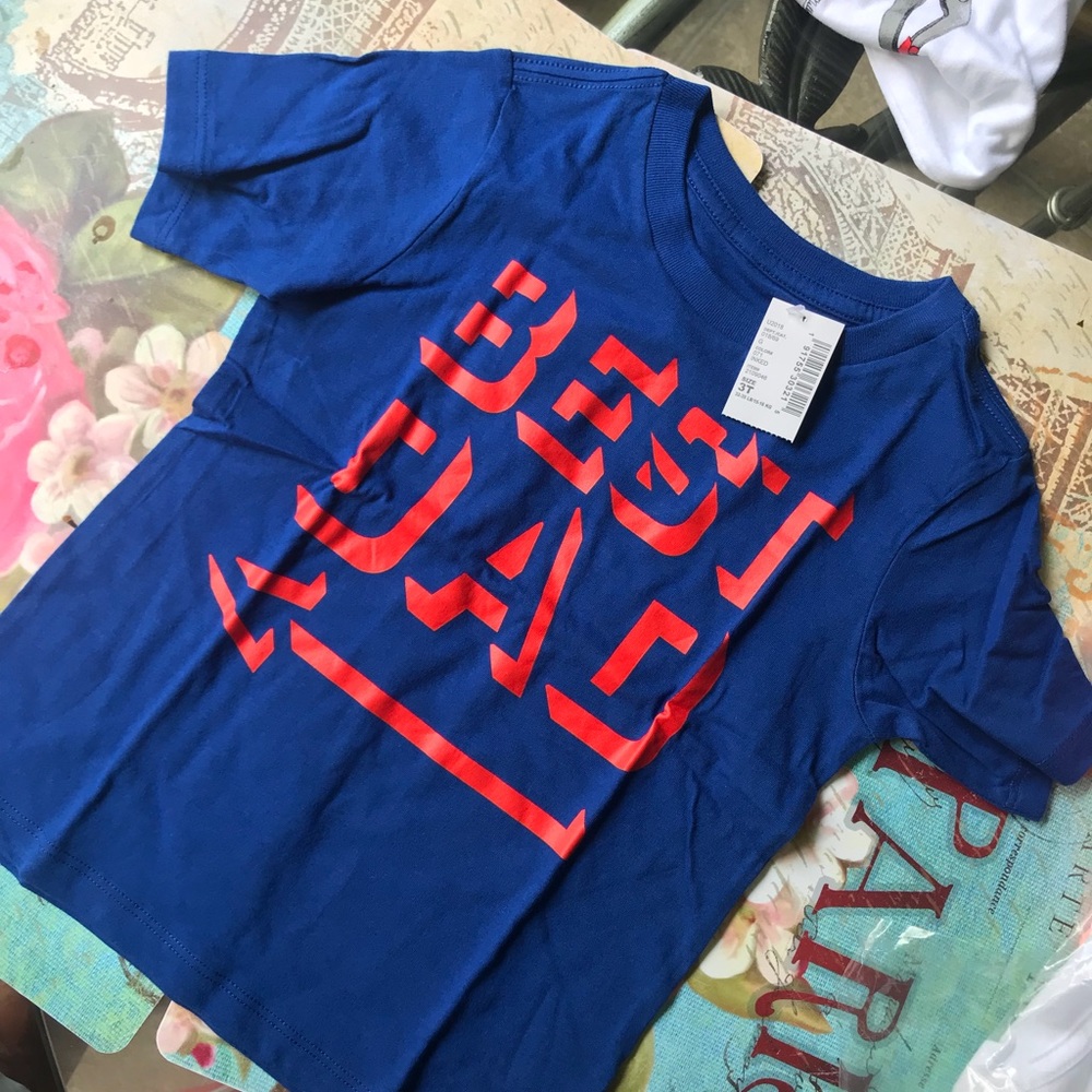 Blue tee for Boys/Dad